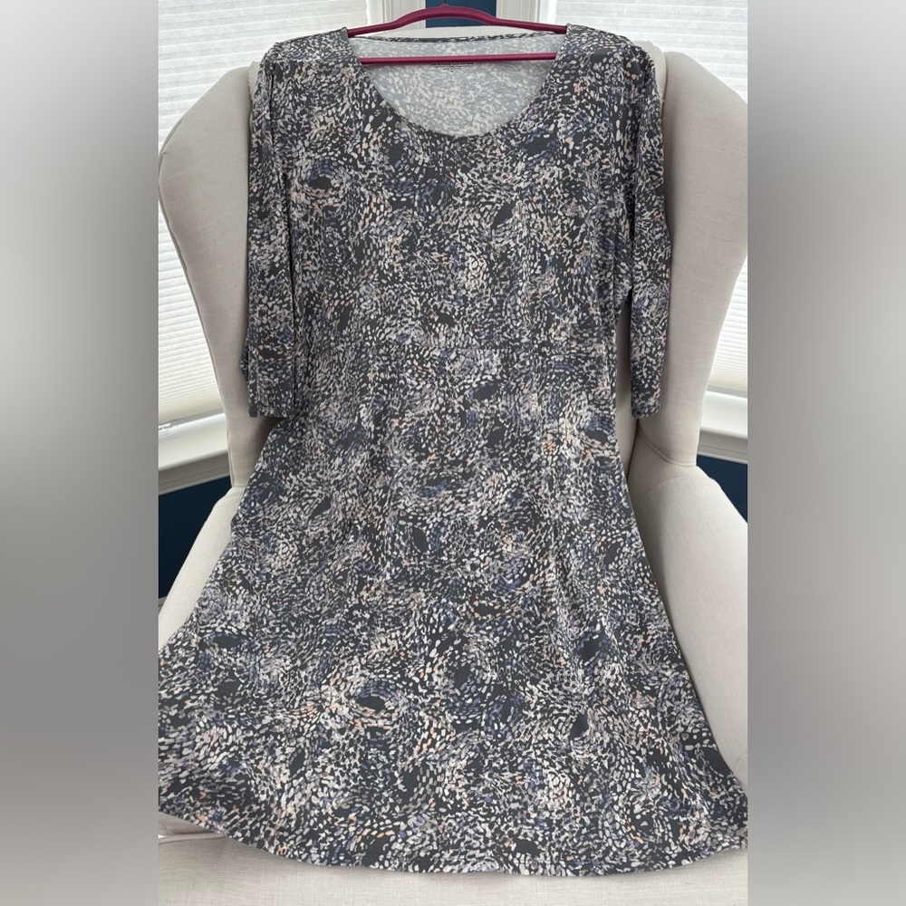 J Jill Pure Jill Knee Length Patterned Dress size XL